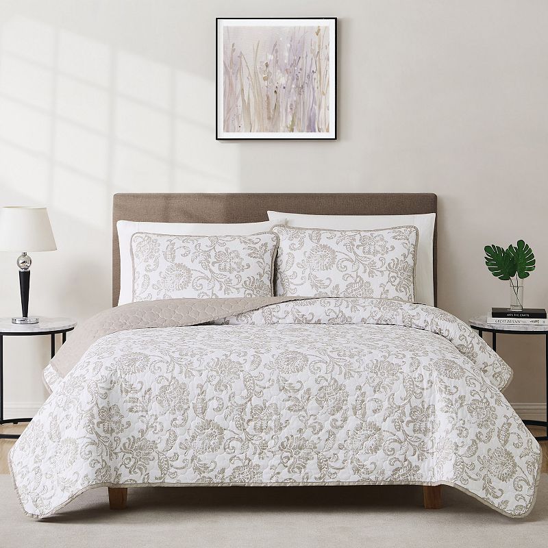 Cannon Sylvana Jacobean Quilt Set with Shams