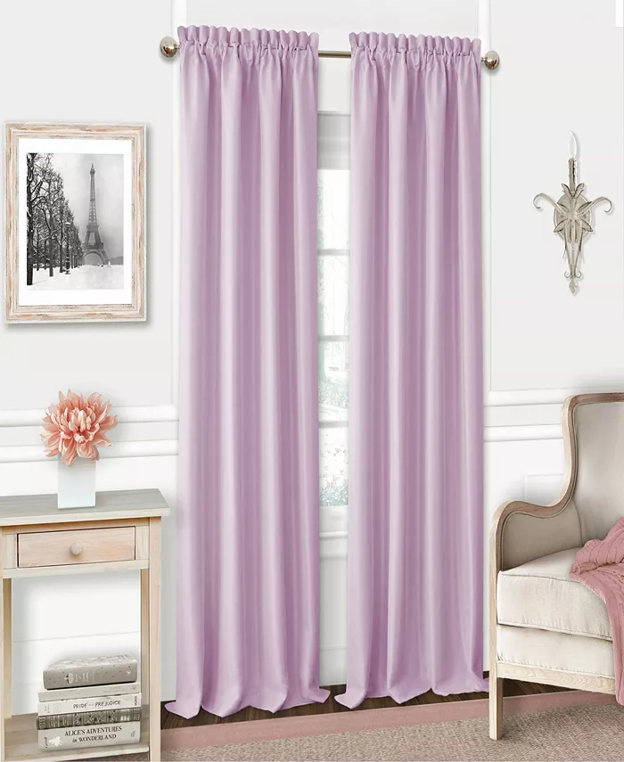 Elrene Kids Adaline 52 x 15 Faux-Silk Rod Pocket Curtain Valance