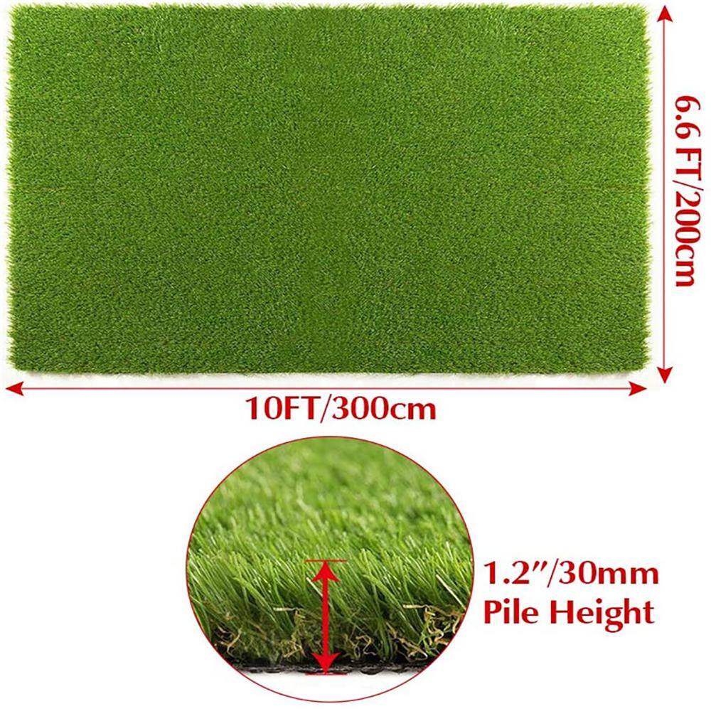 Kingdely 6.6 ft. x 10 ft. Green Artificial Grass Sod TCHT-XLH0999-01-03