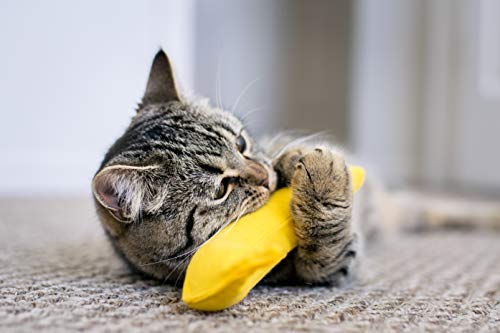 Yeowww Catnip Toy， Yellow Banana