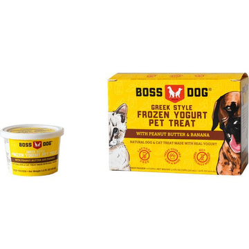 Boss Dog Greek Style Peanut Butter and Banana Frozen Yogurt Dog and Cat Tr andndash; Pet Empire and Supplies