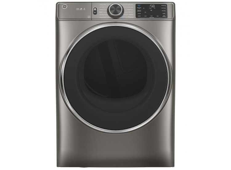 GE ADA 7.8 Cu. Ft. Satin Nickel Smart Front Load Gas Dryer With Steam And Sanitize Cycle