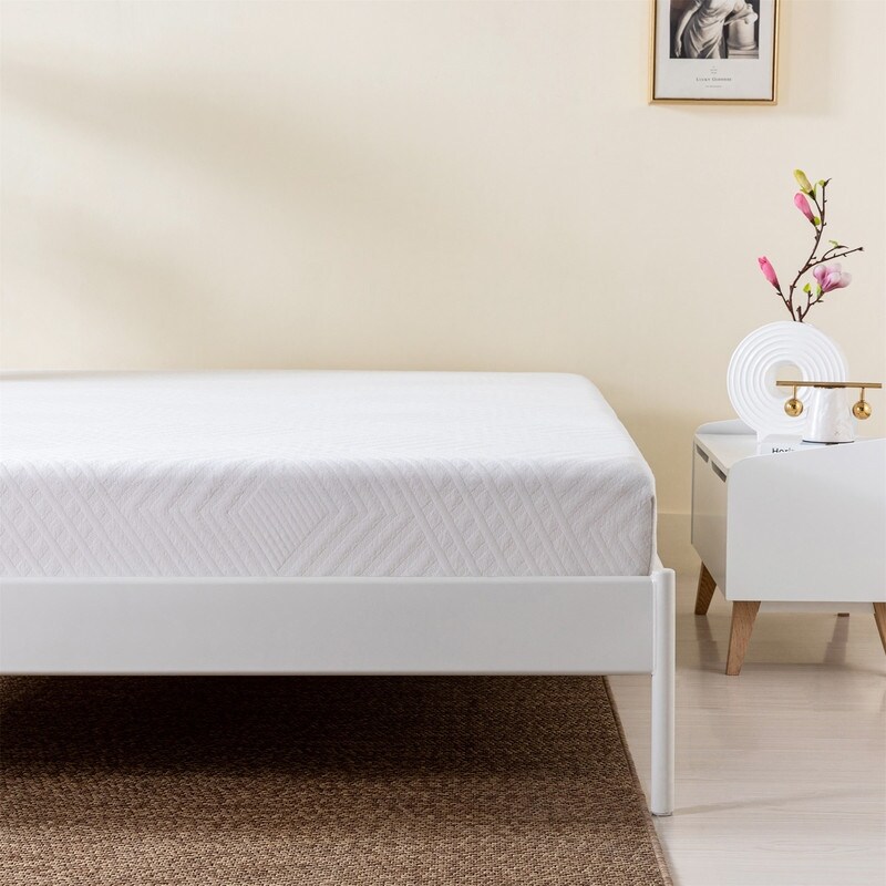 8 inch Green Tea Gel Infused Memory Foam Mattress for a Cool Sleep Bed in a Box