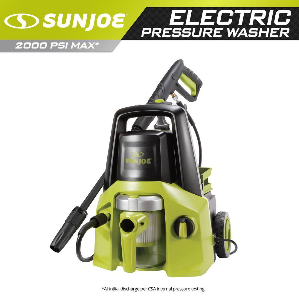 Sun Joe 2000 PSI 1.95 GPM 2-in-1 Cold Water Electric Pressure Washer with Built-in WetDry Vacuum System SPX7001E