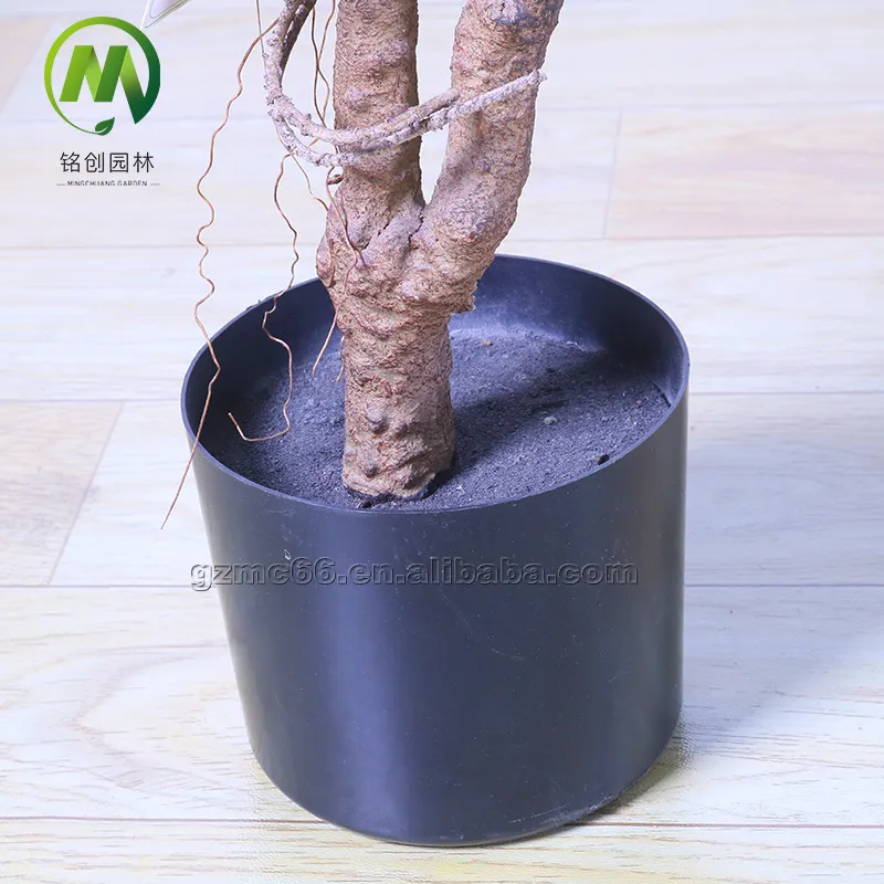 Artificial plants Fiddle Leaf Fig tree Plastic ficus banyan trees garden supplies for indoor outdoor decoration factory price