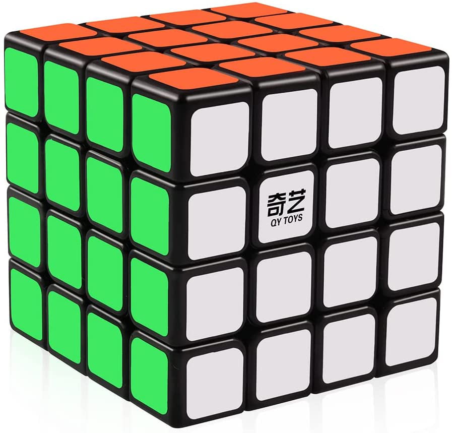 D-FantiX Qiyi 4x4 Speed Cube 4x4x4 Magic Cube Puzzle Toys Gifts for Kids Adults Challenge (Qiyuan W Version)