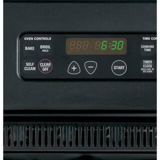 GE 24 in. Single Electric Wall Oven Self-Cleaning in Black JRP20BJBB