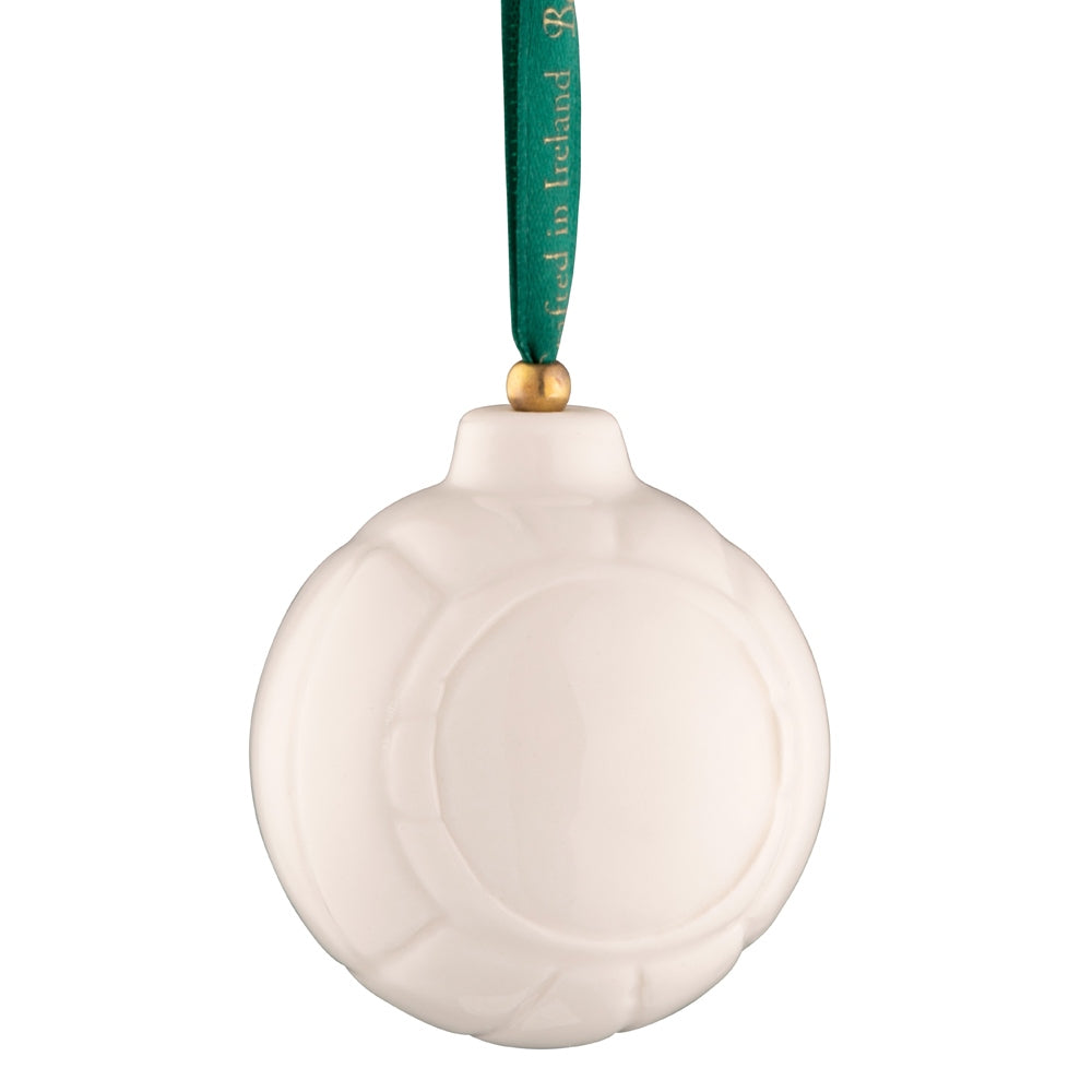 Belleek Classic Gaelic Ball Hanging Ornament