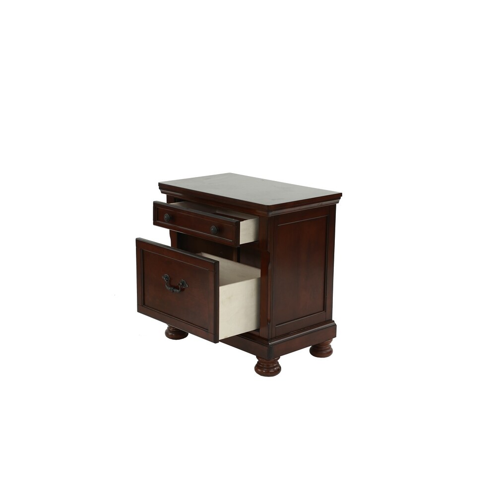 Bedroom Wooden Night Stands with Large Storage Space Drawer，Farmhouse Lving Room Side Table，for Bedside End Table Furniture