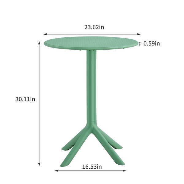 3 Piece Plastic Arm Chair Bistro GRS Premium Ocean Plastic