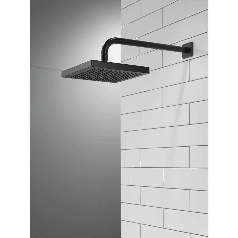 Delta 1-Spray Patterns 2.5 GPM 8 in. Wall Mount Fixed Shower Head in Matte Black RP50841BL