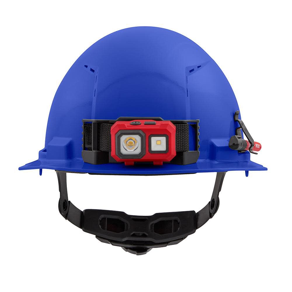 Milwaukee Blue Front Brim Vented Hard Hat with 6pt Ratcheting Suspension Type 1 Class C 48-73-1224 from Milwaukee