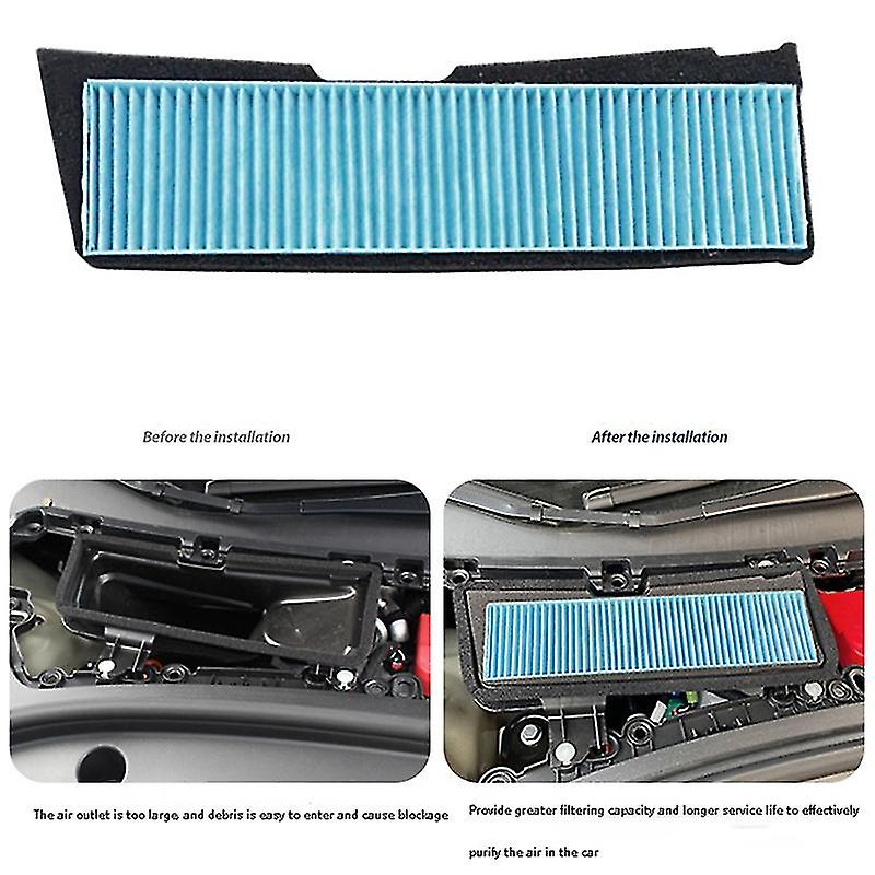 Car Air Conditioning Inlet Filter Replacement For Model 3 2021 Air Filter Accessories External