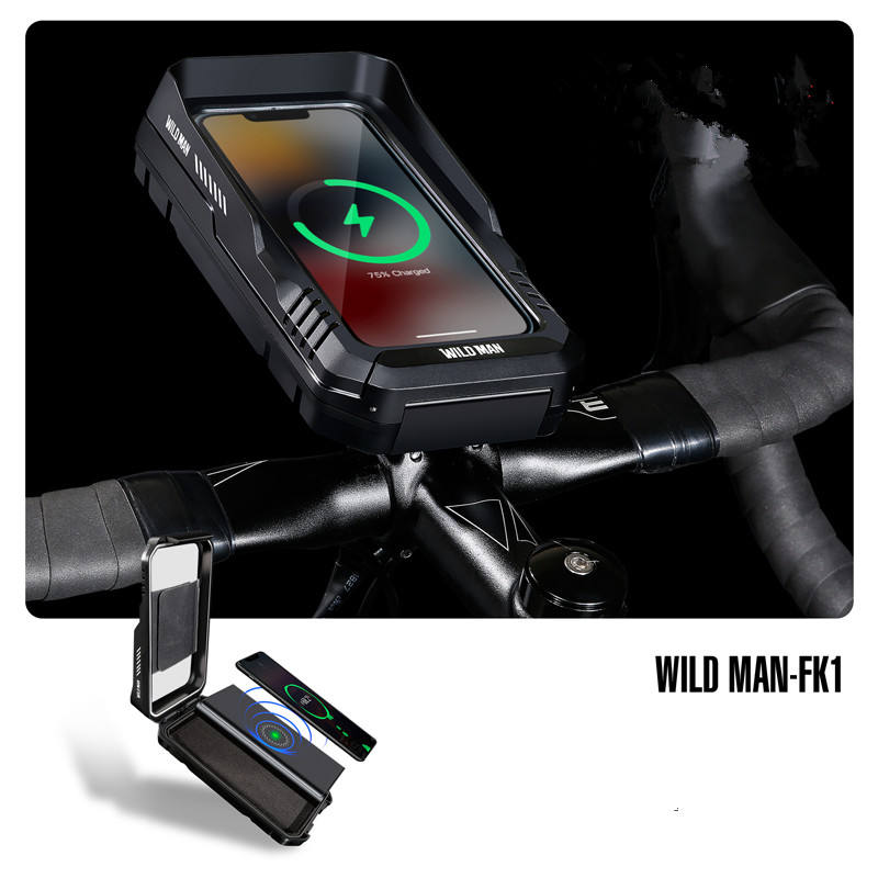 WILD MAN MTB Mobile Phone IPX6 Bike Storage FK1 Waterproof Hard Shell Handlebar Cycling Bag Bicycle