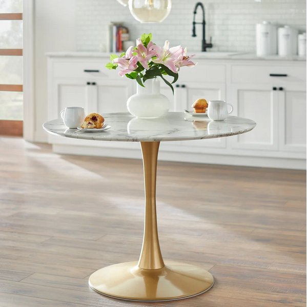 angelo:HOME Dining Table - Kavitt (white/gold)