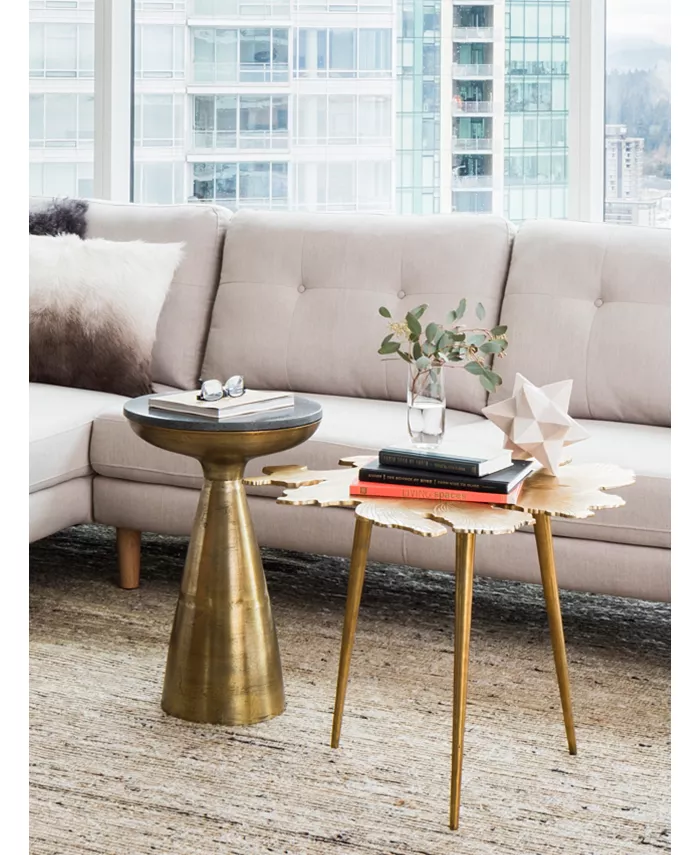 Moe's Home Collection Amoeba Side Table Gold