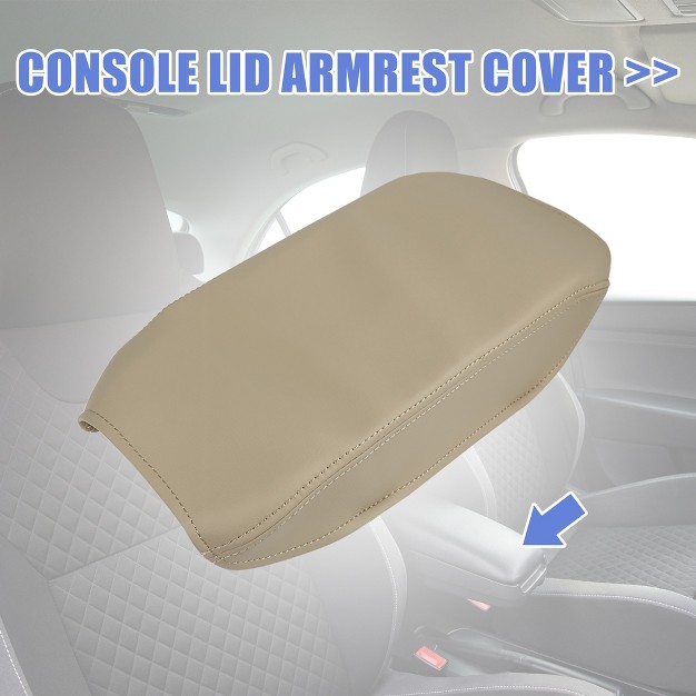 Unique Bargains Microfiber Leather Center Console Lid Armrest Cover For Toyota Camry 2007 2011