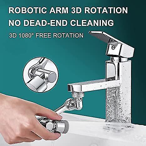 Universal Faucet Extenders 1080 Faucet Aerator Washbasin Tap Extender Rotary Robot Arm Faucet