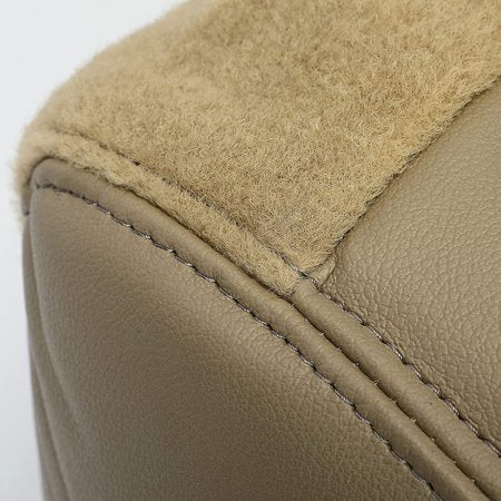 Kojem Leather Seat Covers Tan Compatible with 2000 2001 Ford Excursion Limited XLT - Driver Bottom Side