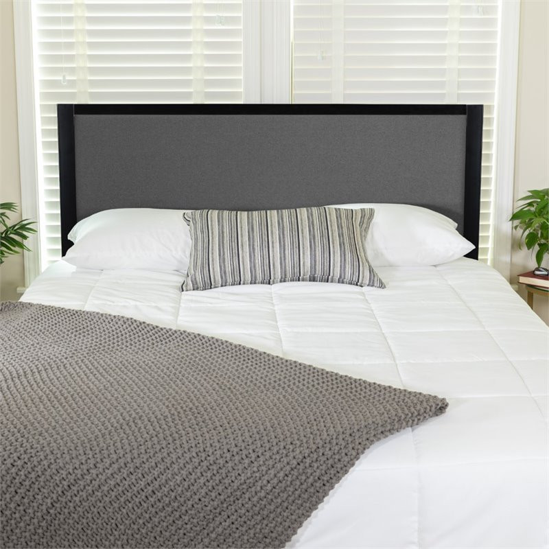 Flash Furniture Fabric Upholstered Full Metal Panel Headboard in Dark Gray   Transitional   Headboards   by Homesquare  Houzz