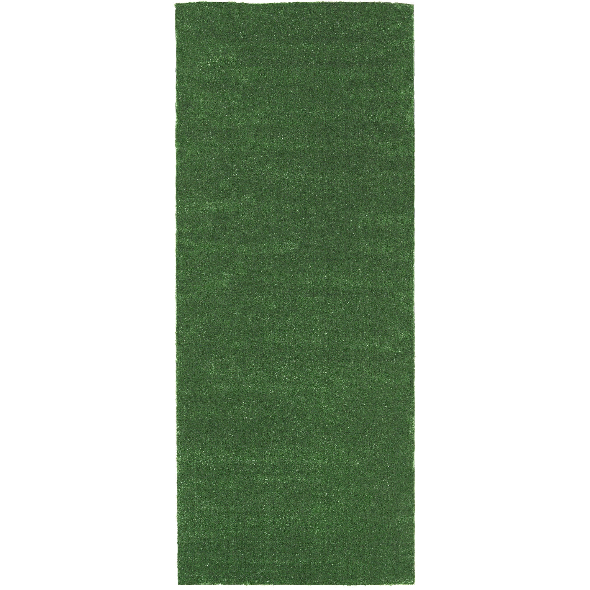 Sweet Home Stores Meadowland Waterproof Solid Grass 3x7 Indoor/Outdoor Artificial Grass Runner Rug, 2'11" x 7'3", Green