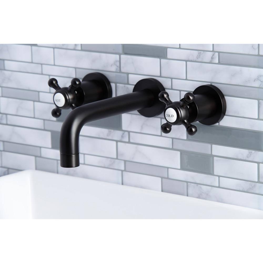 Kingston Brass Metropolitan 2-Handle Wall-Mount Bathroom Faucets in Oil Rubbed Bronze HKS8125BX