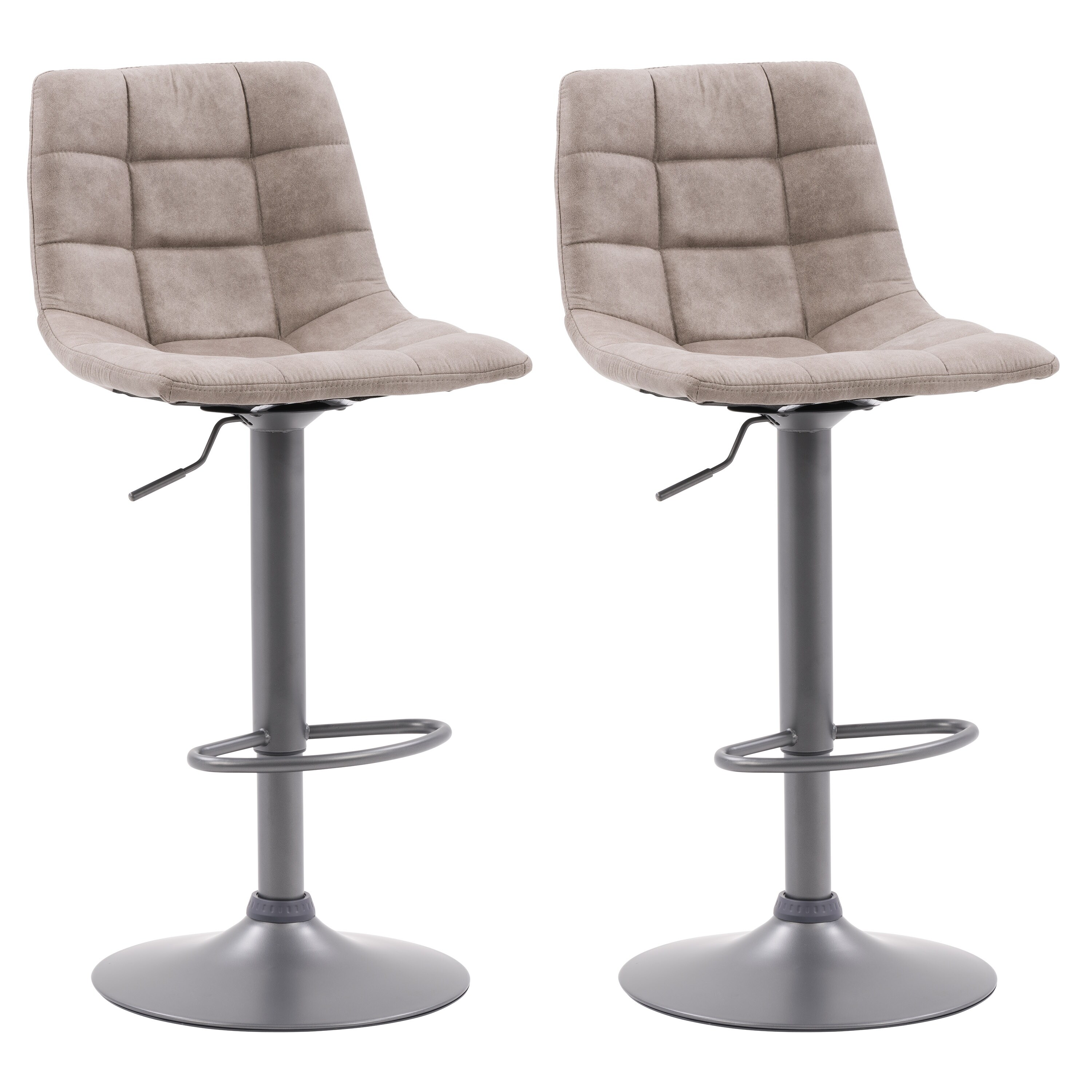 Palmer Modern Mid Back Counter Height Distressed Barstool， Set of 2