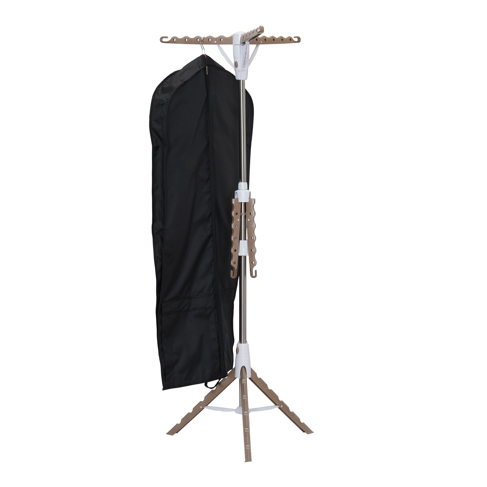 Household Essentials 2-Tier Tripod Clothes Drying Rack with Hanging Clothespins