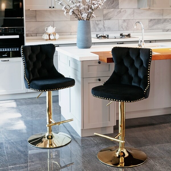 Adjusatble Seat Height Barstools (Set of 2)