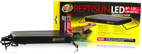 Zoo Med ReptiSun LED  9-in to 13-in Terrarium Hood