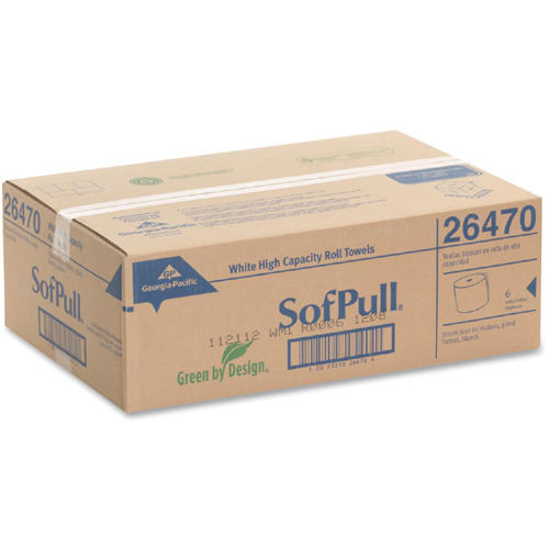 Georgia Pacific SofPull Hardwound White Roll Paper Towels  GPC26470