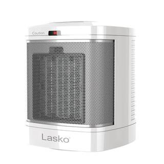 Lasko 1500-Watt 7.65 in. Electric Bathroom Ceramic Space Heater with Fan and ALCI Safety Plug CD08210