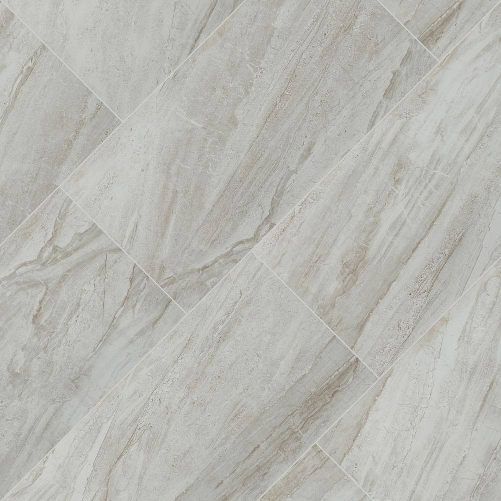 TrafficMaster Vigo Gris 12 in. x 24 in. Matte Ceramic Stone Look Floor and Wall Tile (16 sq. ft.Case) NHDVIGRI1224