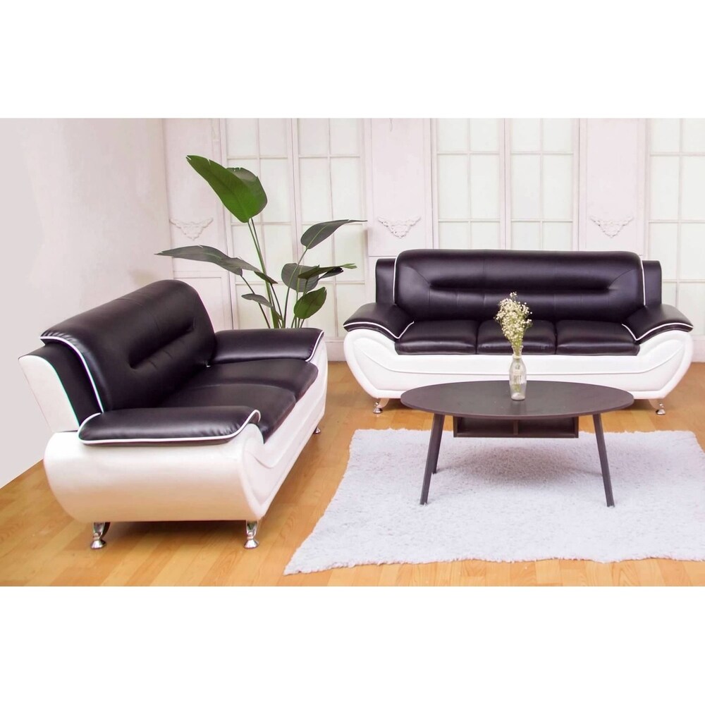 Greatime leatherette sofa and Love seat 2 piece Sets