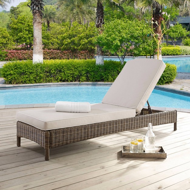 Bradenton Outdoor Wicker Chaise Lounge Crosley