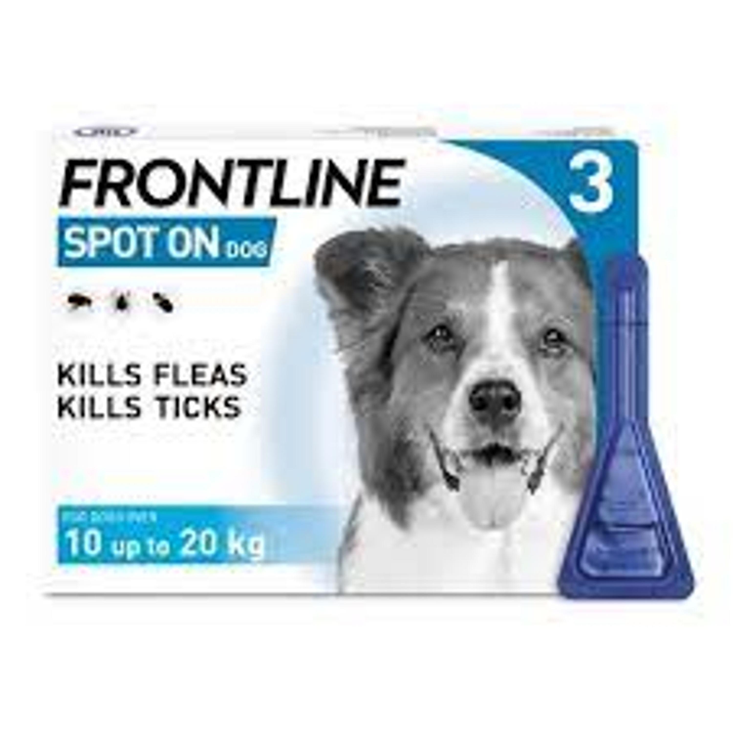 Frontline Spot On For Medium Dogs 3 pipette