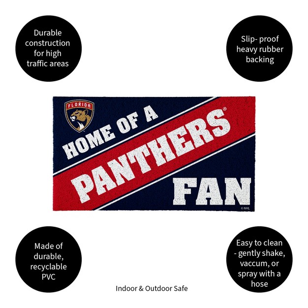 Evergreen Florida Panthers Pvc Mat Color