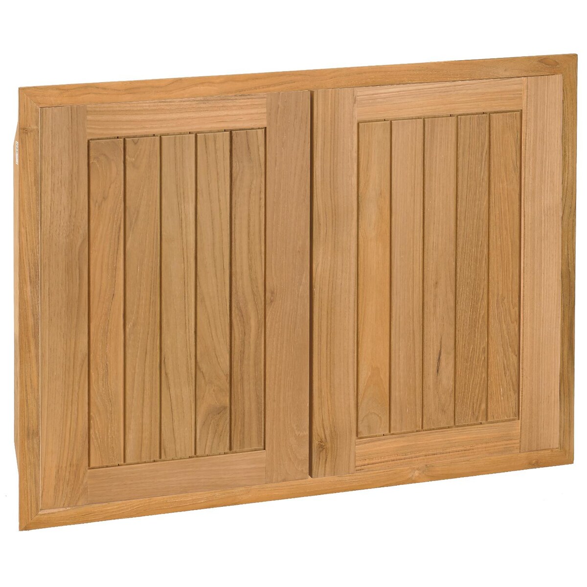 Pacific Teak Cottage 30-Inch Teak Wood Double Access Door