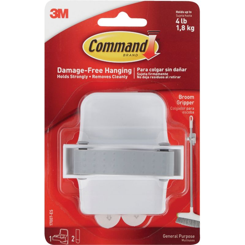 Command Broom Gripper White