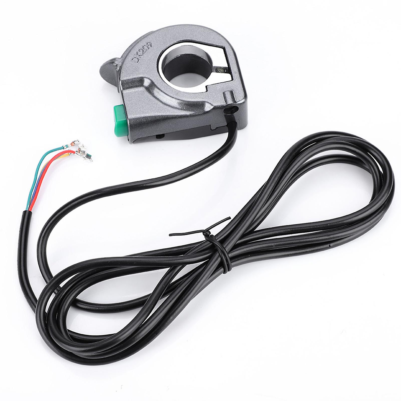 2 In 1 Electric Bicycle Scooter Handlebar Mounted Front Head Lamp Horn Shift Button Switch