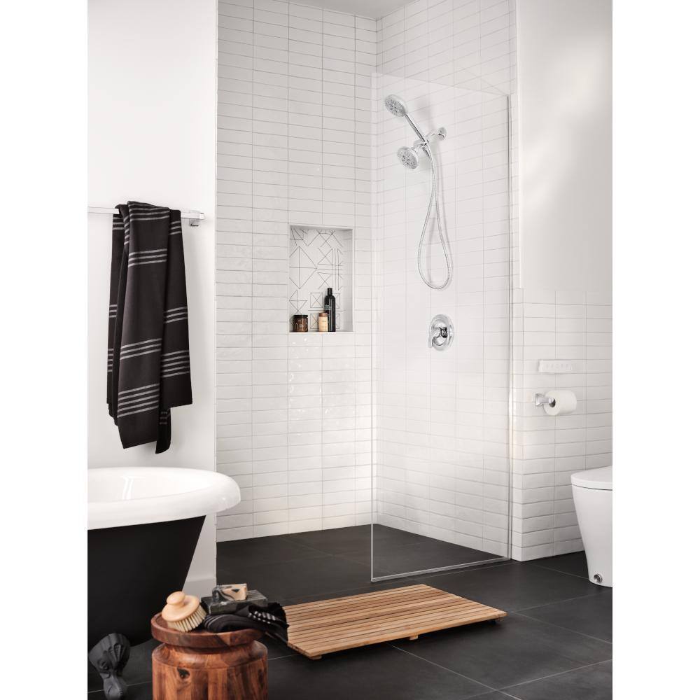 MOEN HydroEnergetix 8-Spray Patterns with 1.75 GPM 4.75 in. Wall Mount Dual Shower Heads in Chrome 200C0