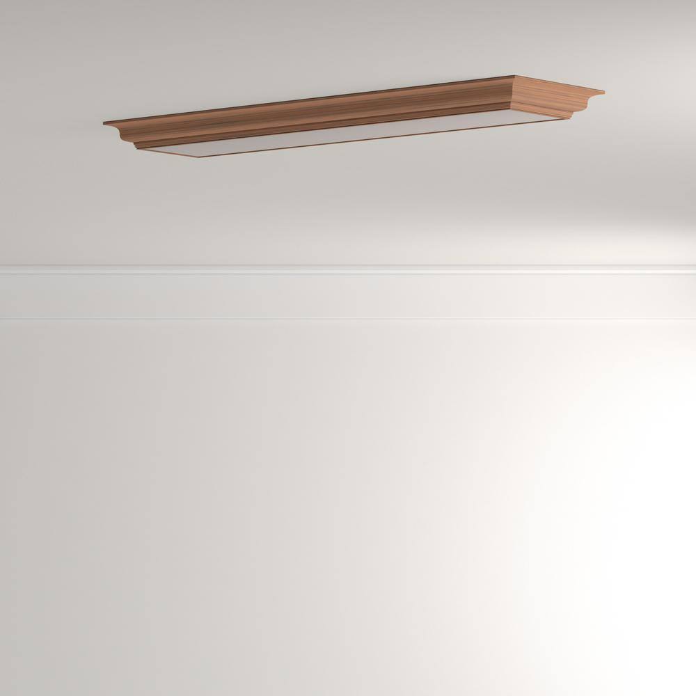 Lithonia Lighting Cambridge 4 ft. Oak LED Flush Mount FMFL 30840 CAML OA