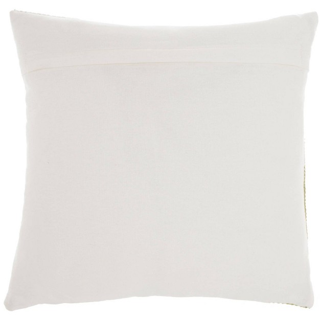 Woven And Stitched Square Throw Pillow Mina Victory