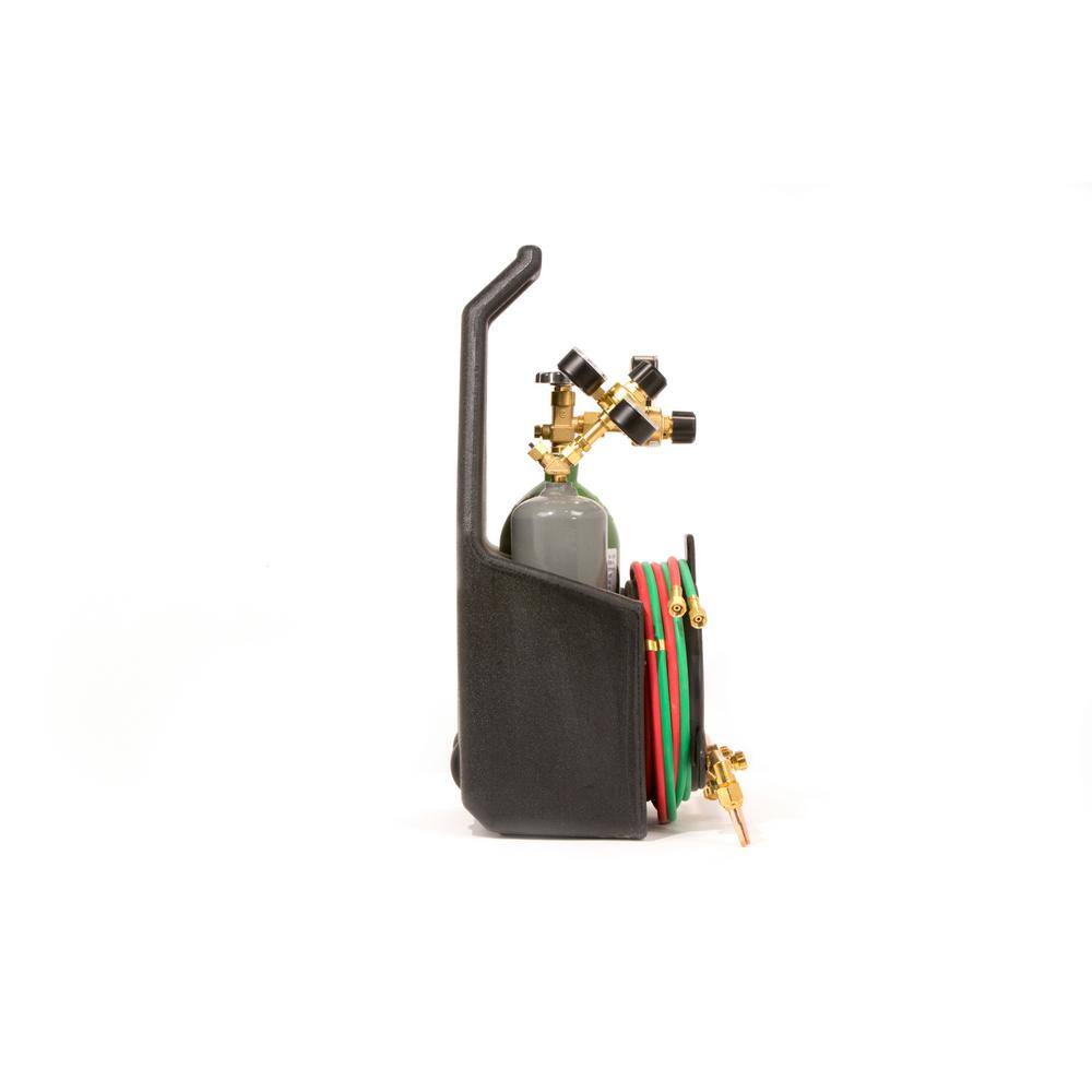 Lincoln Electric Port-A-Torch Kit with Oxygen and Acetylene Tanks for Cutting Welding and Brazing KH990