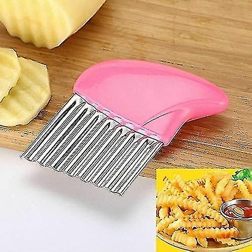 Potato Chipper Stainless Steel Crinkle Slicer Wavy Blade Chips Cutter Kitchen Cooking Tool For Chips