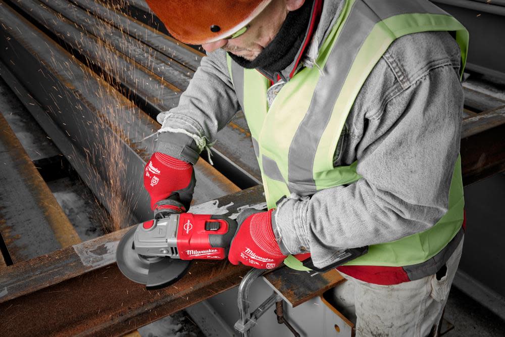 Milwaukee M18 FUEL 4 1/2-6 Lock On Braking Grinder with Slide Switch Bare Tool Reconditioned