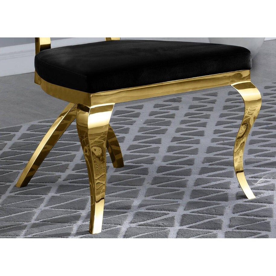 Best Quality Furniture Faux Crystal Chairs with Gold Stainless Steel