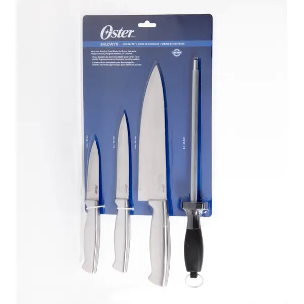 Oster 4-Piece Baldwyn Stainless Steel Cutlery Set