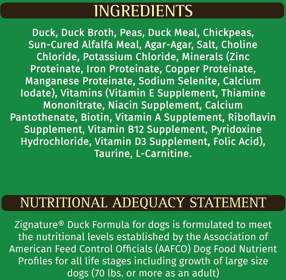 Zignature Duck Limited Ingredient Formula Canned Dog Food