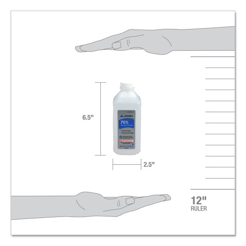 PhysiciansCare First Aid Kit Rubbing Alcohol， Isopropyl Alcohol， 16 oz Bottle (M313)